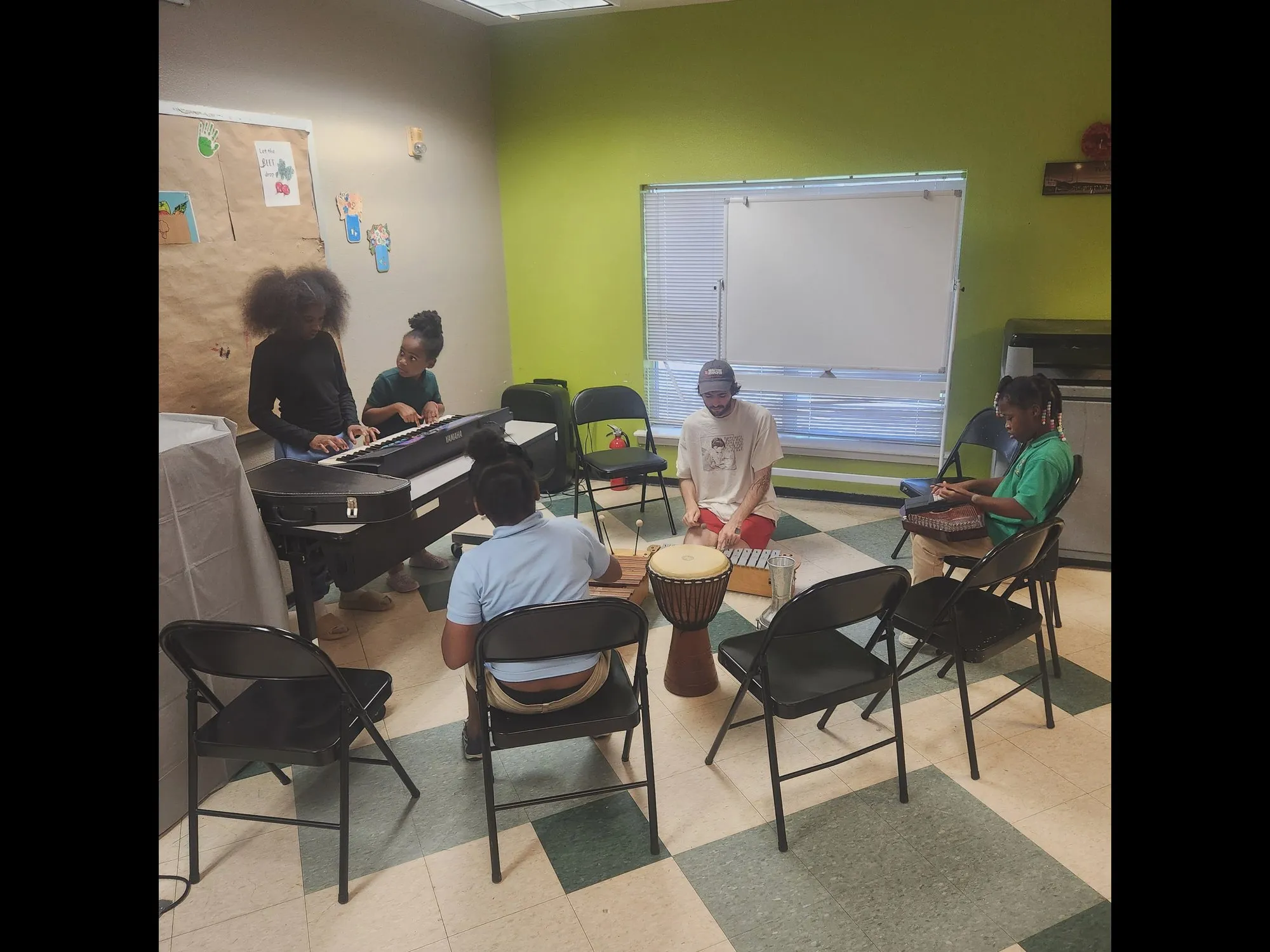 SYP students in the Baylor IMCO music and learning ensemble